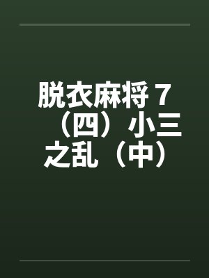 脱衣麻将７（四）小三之乱（中）（续）